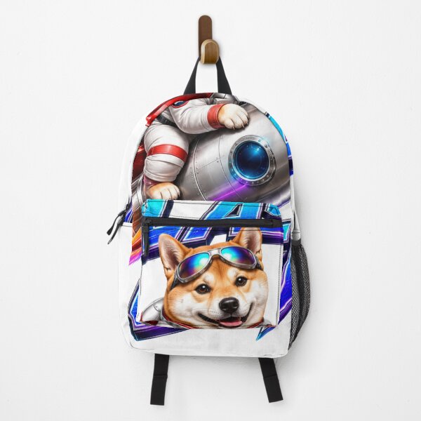 Item preview, Blast Off Shiba Inu Space Dog Sticker designed and sold by PawFusionArt.