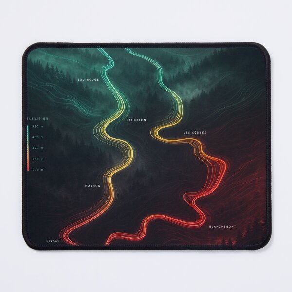 Item preview, Spa-Francorchamps Flow of Speed, Modern Racing Circuit Poster designed and sold by Jandedan.