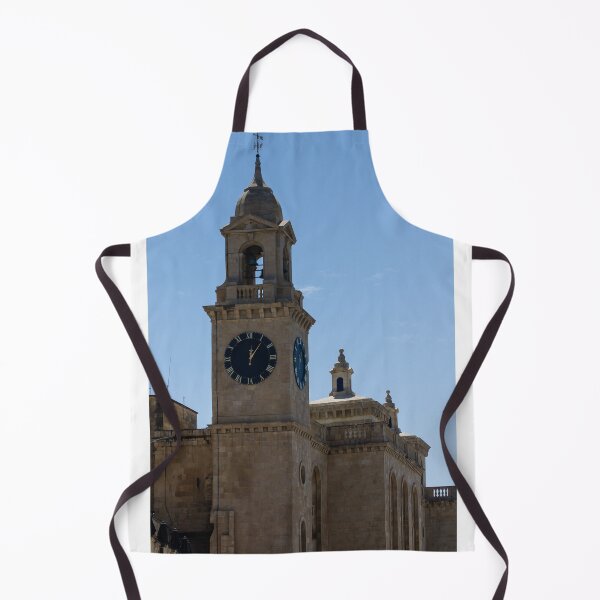 Item preview, Historic Stone Clock Tower And Bell Tower On A Clear Blue Sky Over A Classical Church Building designed and sold by Nmallia.