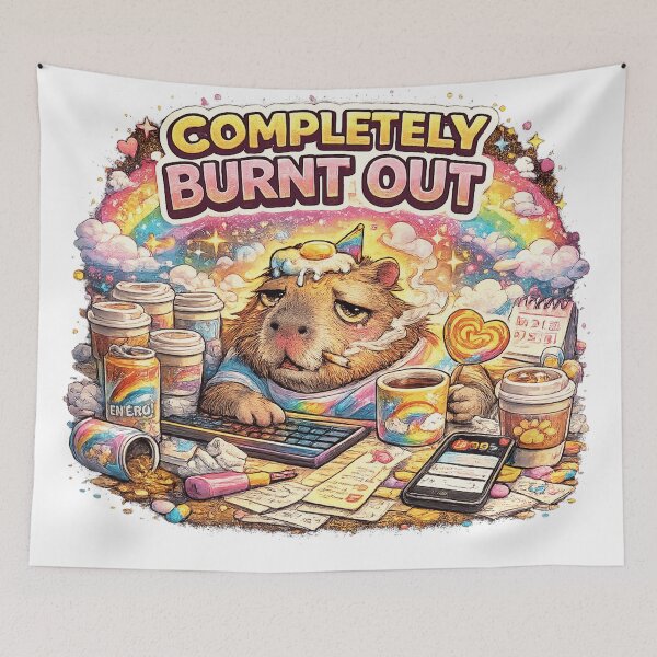 Item preview, Capybara - Burnt Out designed and sold by AureliasDesignStudio.