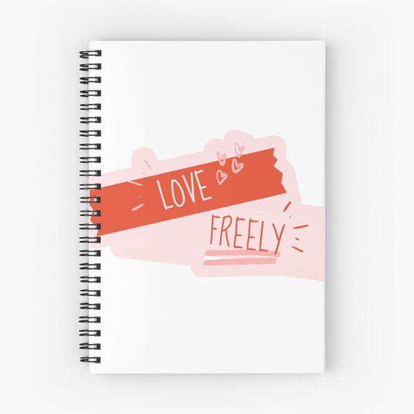Item preview, Love Freely Inspirational Quote | Cute Romantic Typography Sticker Design designed and sold by PixelVibe Art.