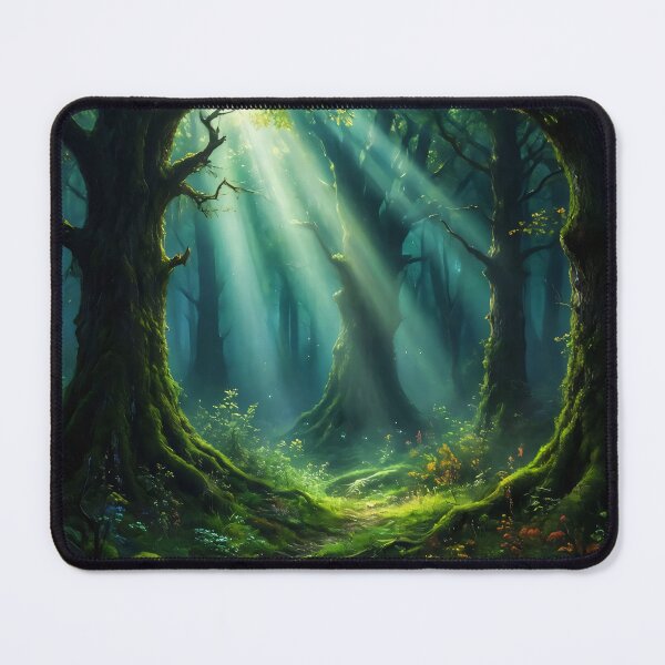 Item preview, Sunlit Enchanted Forest: Mystical Mossy Woods and Sunbeams designed and sold by MoonwoodStudio.