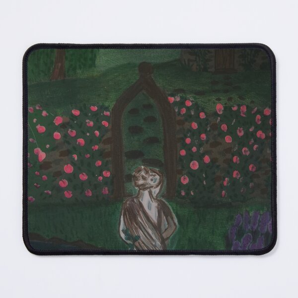 Item preview, Ivy statue and house in an old garden (dark color version) designed and sold by TealKoi.