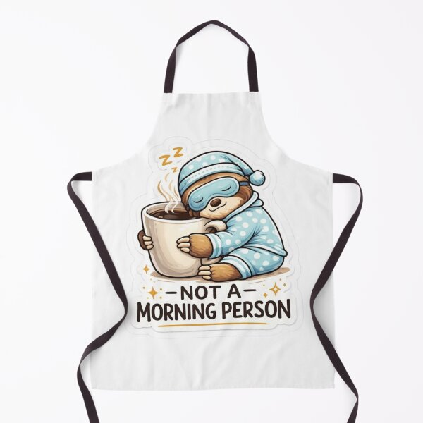 Item preview, Not A Morning Person Sloth Coffee Sticker ! Sleepy Sloth Hugging Coffee Mug Pajama Graphic ! Monday Mood Sloth — Not A Morning Person designed and sold by Ulikedigital14.