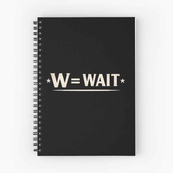 Item preview, Veteran Alphabet Military Humor Design | W = WAIT| Veteran Gift Graphic designed and sold by Lina Caro.