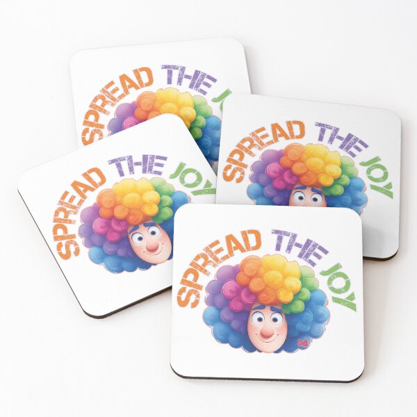 Item preview, Spread The Joy Rainbow Clown Colorful Retro Textured Streetwear Graphic designed and sold by DesignArtist.ia.
