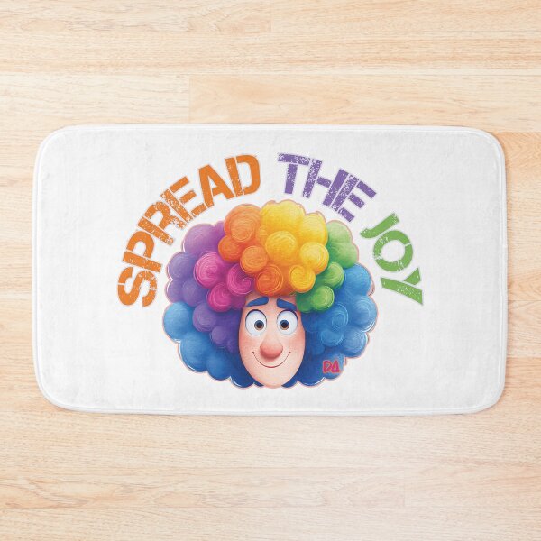 Item preview, Spread The Joy Rainbow Clown Colorful Retro Textured Streetwear Graphic designed and sold by DesignArtist.ia.