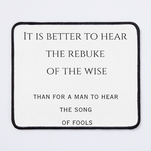 Item preview, Ecclesiastes 7:5 designed and sold by Undonemadenew.