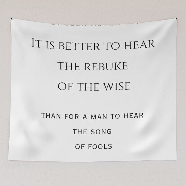 Item preview, Ecclesiastes 7:5 designed and sold by Undonemadenew.