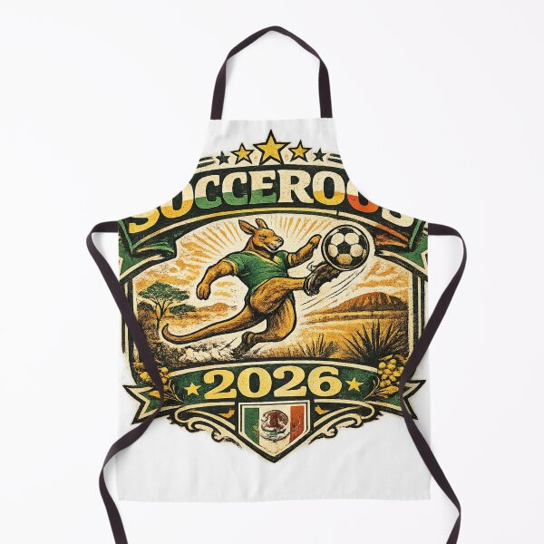 Item preview, Socceroos 2026 Kangaroo Kicking Soccer Ball Australian Football Art | Australia Soccer Fan Gift designed and sold by irfanshikh.