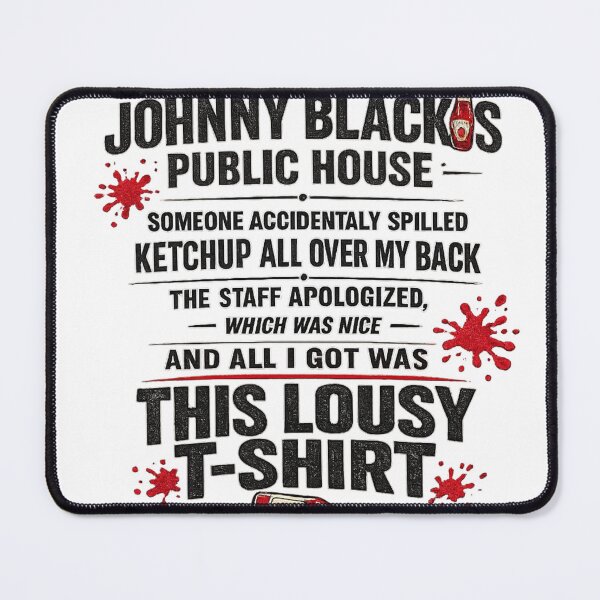 Item preview, The Johnny Black’s Ketchup Incident designed and sold by mwjohnston.