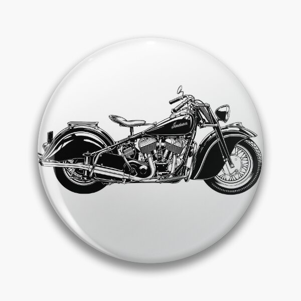 Item preview, 1947 Chief Vintage Motorcycle Ink Art designed and sold by EdGraphy.