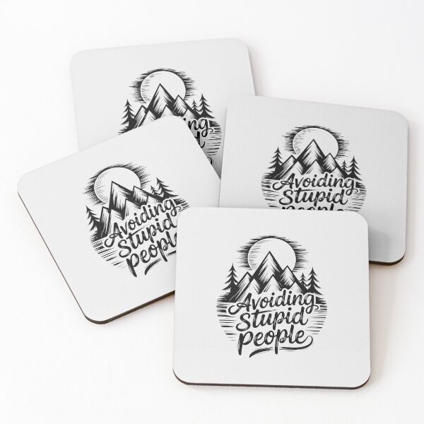Item preview, Avoiding Stupid People – Hilarious Mountain Adventure Outdoor Design designed and sold by just-quotes.