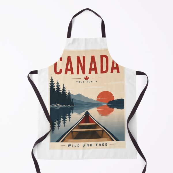 Item preview, Canada True North Canoing Travel Poster designed and sold by greatlakesimage.