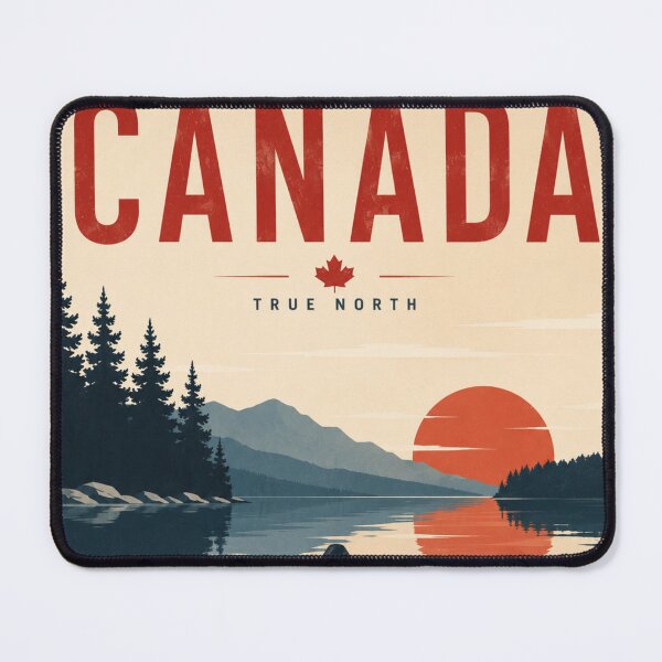 Item preview, Canada True North Canoing Travel Poster designed and sold by greatlakesimage.