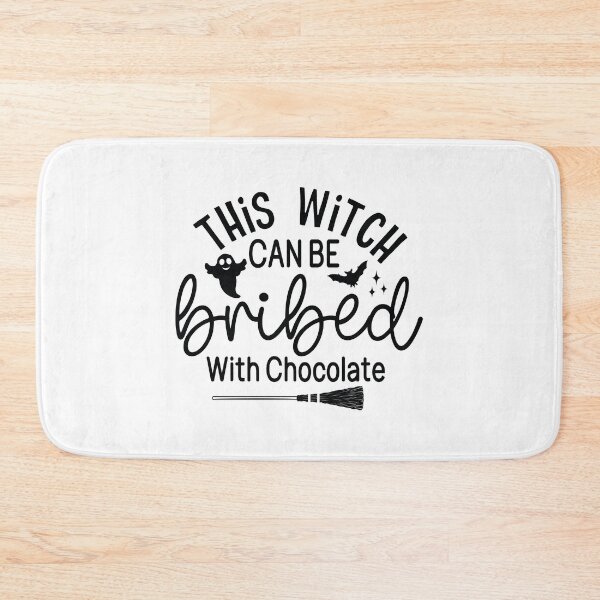 Item preview, This Witch Can Be Bribed With Chocolate - Cute Halloween Party Retro Vintage Spooky Pumpkin Ghost Girl Gift designed and sold by FuzionRaptor.