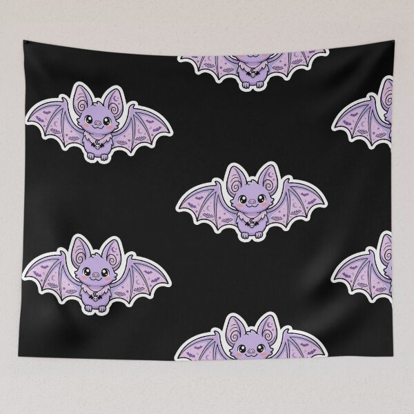 Item preview, Cute Pastel Goth Bat Kawaii Spooky Halloween Sticker designed and sold by AMS.