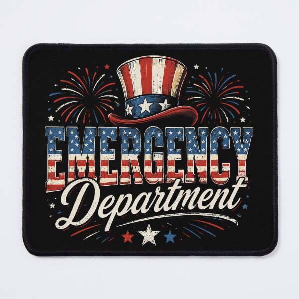Item preview, Funny Emergency Department ER Nurse USA Flag 4th Of July designed and sold by OlakunleOloroz.