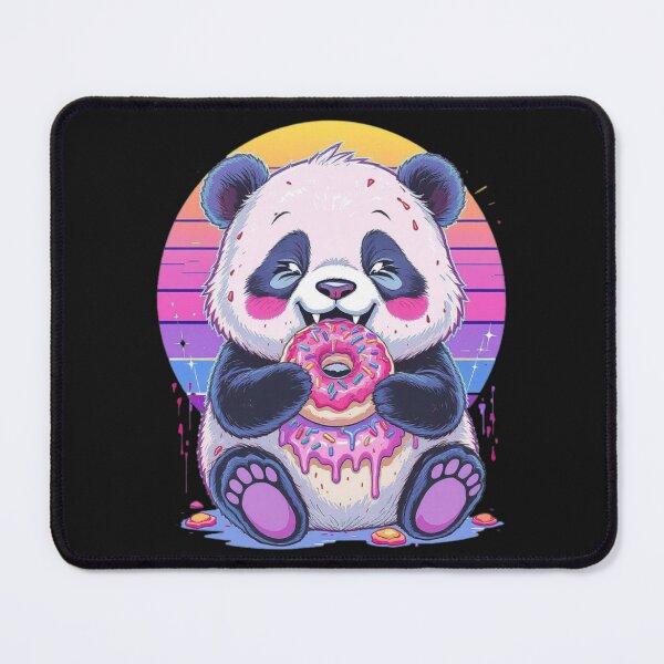 Item preview, Cute Panda Eating Donut with Sprinkles Design designed and sold by Tsugraf Designs.