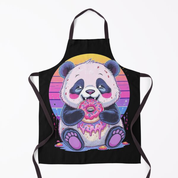 Item preview, Cute Panda Eating Donut with Sprinkles Design designed and sold by Tsugraf Designs.