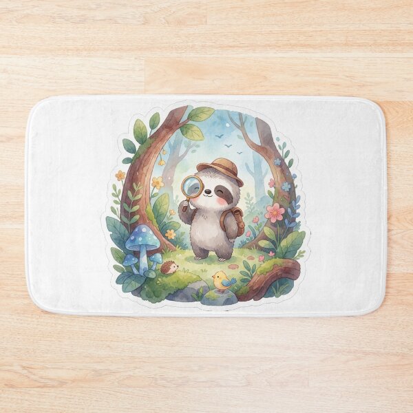 Item preview, Treasure Hunter Sloth | Cute Fantasy Forest Explorer designed and sold by AillustriaAK.