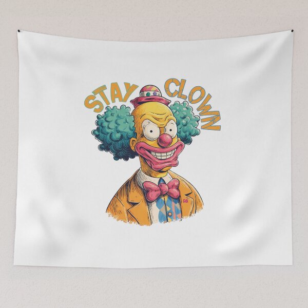 Item preview, Stay Clown Vintage Retro Krusty Parody Distressed Streetwear Graphic designed and sold by DesignArtist.ia.