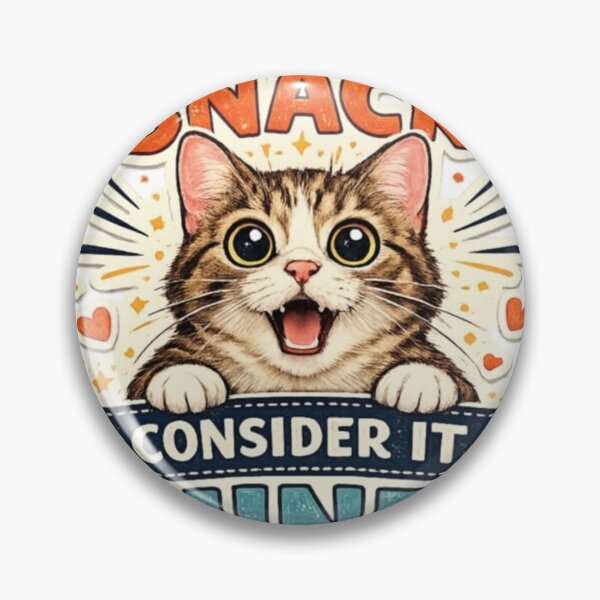 Item preview, Funny Cat Snack Thief Sticker - "Consider It Mine!" "Oh, were you planning on eating that?" ??  designed and sold by Ulikedigital14.