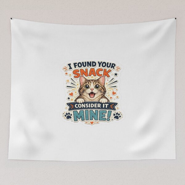 Item preview, Funny Cat Snack Thief Sticker - "Consider It Mine!" "Oh, were you planning on eating that?" ??  designed and sold by Ulikedigital14.