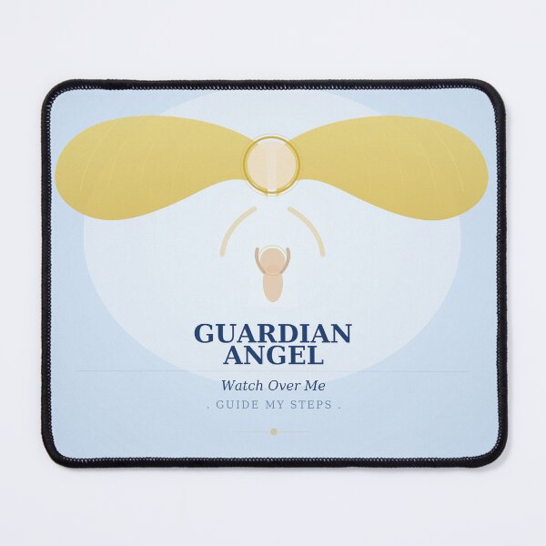 Item preview, Guardian Angel Watch Over Me | Catholic Angel Art designed and sold by BenedictTArt.
