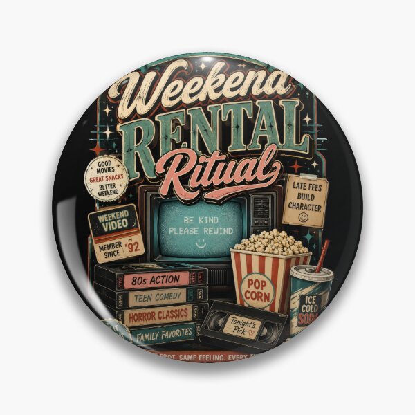 Item preview, Weekend Rental Ritual Retro VHS Movie Poster  designed and sold by Sketchlegacy.
