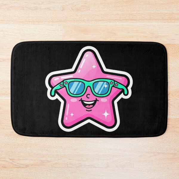Item preview, Retro Y2K Pink Star with Sunglasses Cute 90s Aesthetic Sticker designed and sold by AMS.