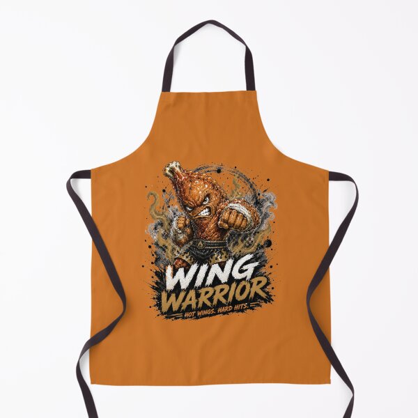 Item preview, Wing Warrior – Hot Wings Hard Hits Fighting Chicken designed and sold by BlackSector77.