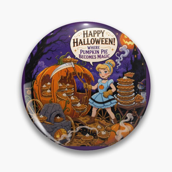 Item preview, "Where Pumpkin Pie Becomes Magic" — The Princess Who Skipped the Royal Ball | Halloween Fantasy Print designed and sold by SammyMorry.