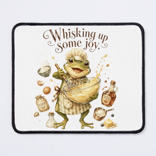 Item preview, Whisking Up Some Joy Funny Frog Baking Cottagecore designed and sold by AQUILAKREO.