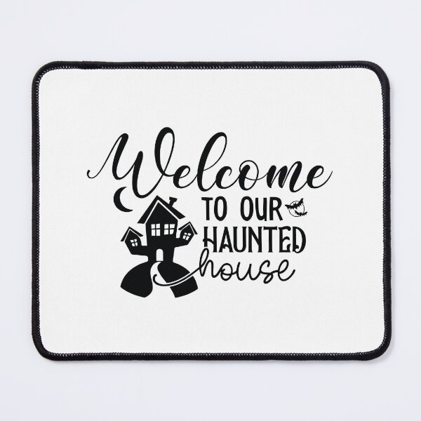 Item preview, Welcome To Our Haunted House - Cute Halloween Party Retro Vintage Spooky Ghost Pumpkin Witch Home Decor Gift designed and sold by FuzionRaptor.