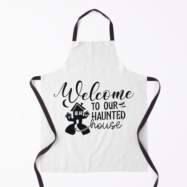 Item preview, Welcome To Our Haunted House - Cute Halloween Party Retro Vintage Spooky Ghost Pumpkin Witch Home Decor Gift designed and sold by FuzionRaptor.