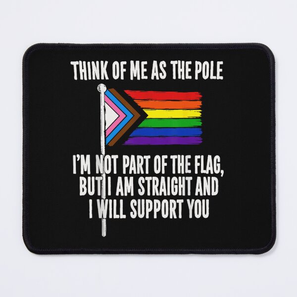Item preview, Straight Ally Pride Flag Support LGBTQ Community Graphic Tee For Friendly Allies designed and sold by MariCanal.