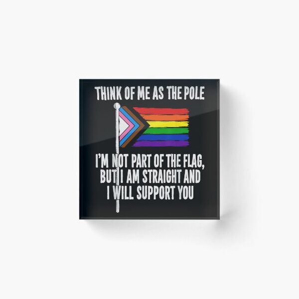 Item preview, Straight Ally Pride Flag Support LGBTQ Community Graphic Tee For Friendly Allies designed and sold by MariCanal.