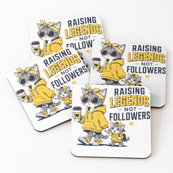 Item preview, Raising Legends Not Followers Cute Cat Mom & Kitten ! Cool Cat Mom Raising Legends – Streetwear Cats Sticker ! Cool Mother and Child Cats – Raising Legends Not Followers designed and sold by Ulikedigital14.