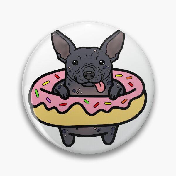 Item preview, Kawaii Xoloitzcuintli Dog in Pink Frosting Donut Illustration designed and sold by Blupunk.