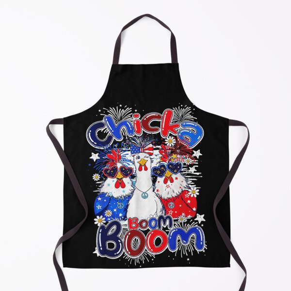 Item preview, Chicka Boom Boom 4th Of July Patriotic Chickens Fireworks Graphic Tee designed and sold by MariCanal.