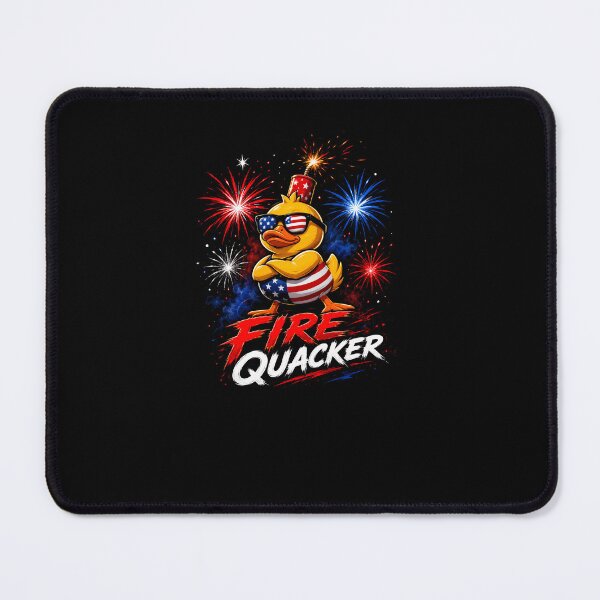 Item preview, Fire Quacker 4th Of July Patriotic American Duck Humor designed and sold by RetroMini2026.