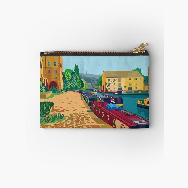 Item preview, Sowerby Bridge Canal Basin in Autumn – Matisse Style Graphic Art designed and sold by ArtworkNorth.