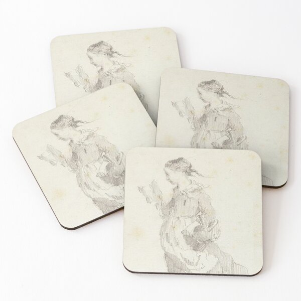 Item preview, Girl striding out reading a book designed and sold by SharonTheFirst.