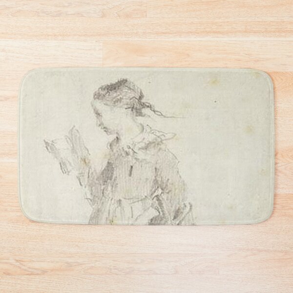 Item preview, Girl striding out reading a book designed and sold by SharonTheFirst.