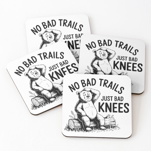 Item preview, No Bad Trails Just Bad Knees designed and sold by FloraliteCo.