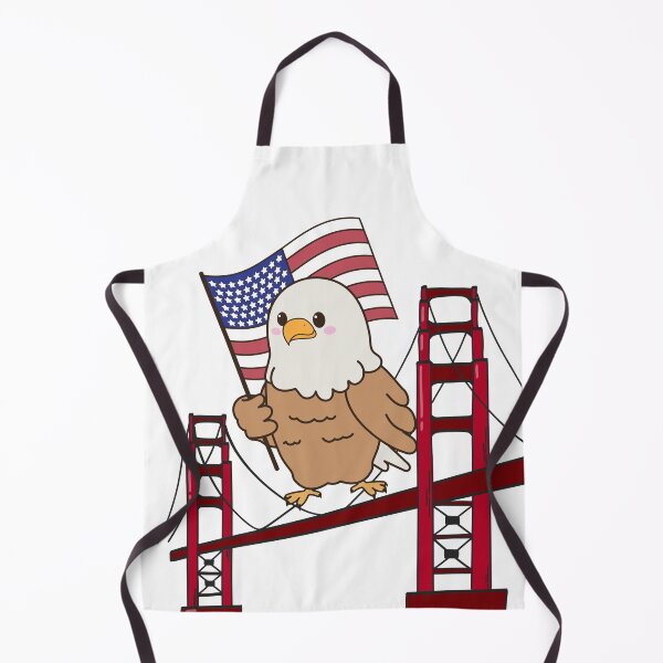 Item preview, Kawaii Patriotic American Eagle Illustration designed and sold by A touch of creativity.