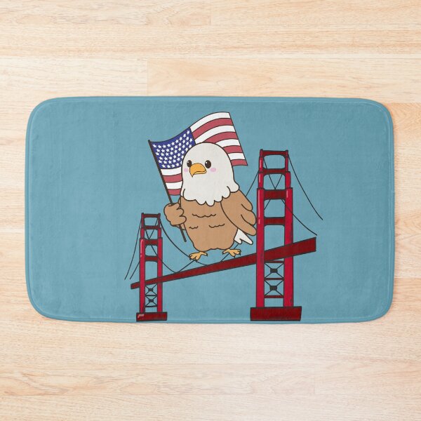 Item preview, Kawaii Patriotic American Eagle Illustration designed and sold by A touch of creativity.