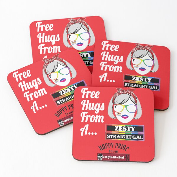 Item preview, Free Hugs Zesty Straight Gal (Red) *More Colors Available in Collection designed and sold by OnlyDadsForReal.