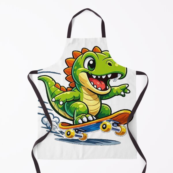 Item preview, Cool Skateboarding Dinosaur T-Rex | Funny Skater Dino Cartoon Art | Kids Dinosaur Sticker | Cute Extreme Sports Dino Print designed and sold by NeonKawaiiCo.